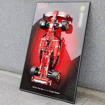 レゴ テクニック Ferrari SF24 F1対応 壁掛け フレーム ボード Amazon.com: JKZUZU Display Wallboard for Lego Technic 42207